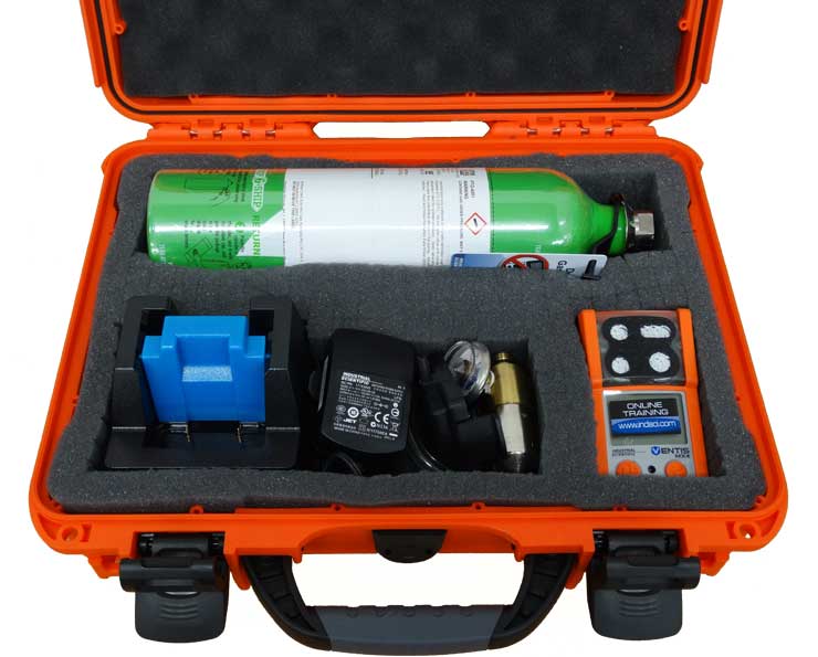 Confined space gas detector kit