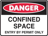 Confined space sign