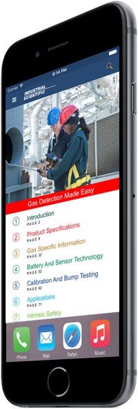 Gas detection training app iPhone