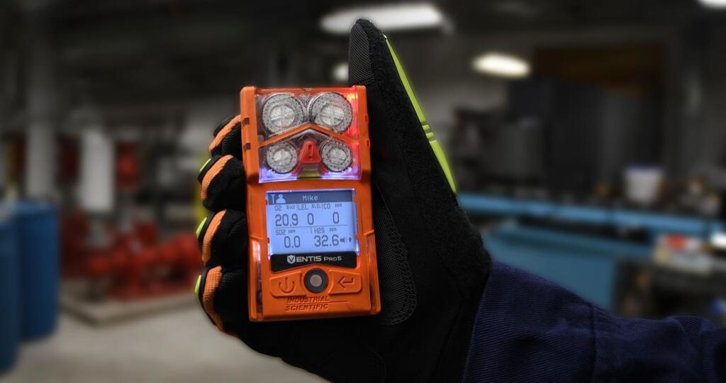 Ventis Pro5 being used in live gas detection monitoring application