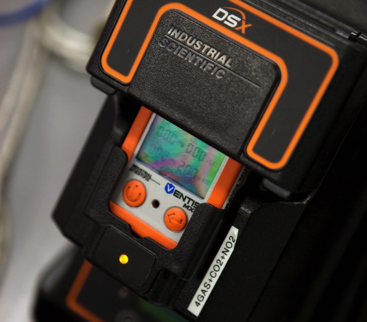 Workplace Exposure Standards for airborne contaminants - Gas detector in dock