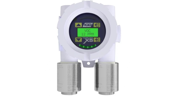 TOC-903-X5 dual sensor gas transmitter.